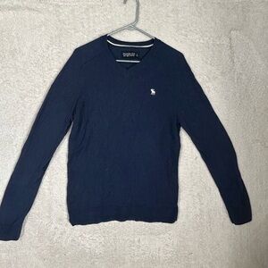 Abercrombie & Fitch Men’s Soft AF Navy Sweater Size Large. Casual Preppy School